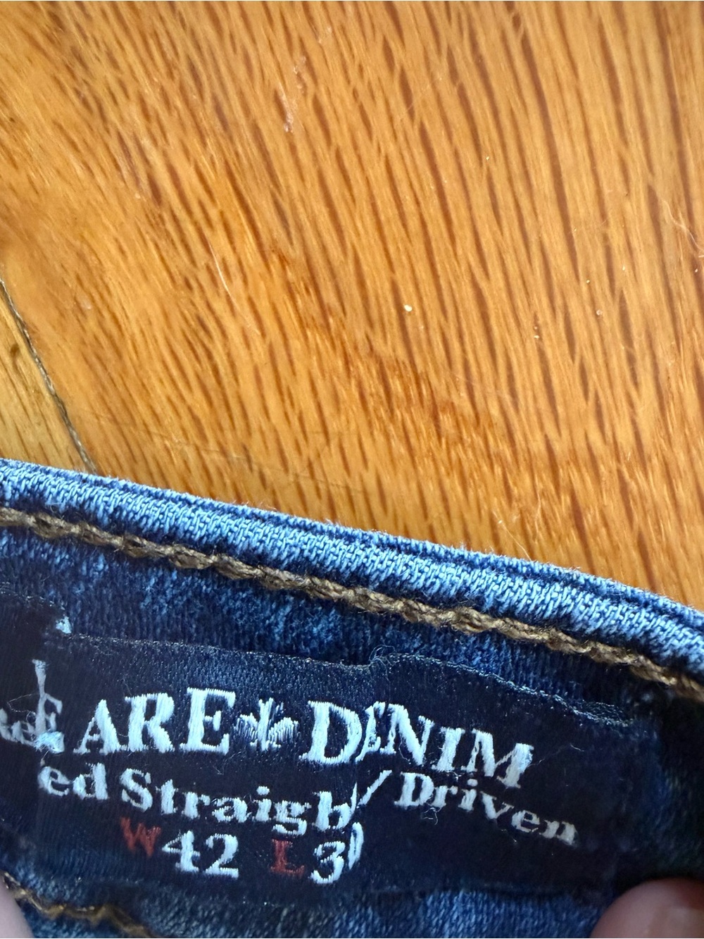 Buffalo David Bitton Men's Blue Straight Leg Driven Jeans 42 x 30 - Picture 4 of 4